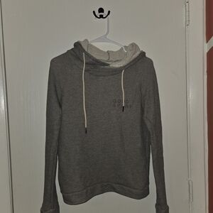 Gray Hoodie with Drawstrings